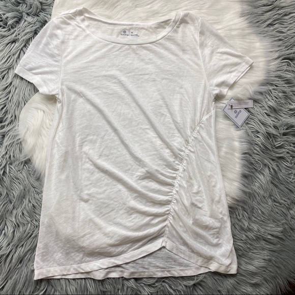 NWT Susina Ruched Burnout T-Shirt - Picture 3 of 6